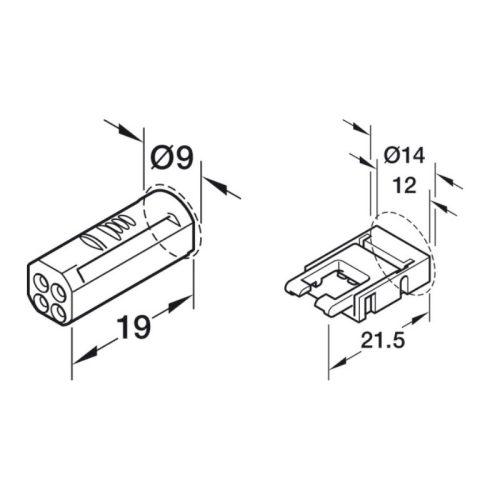 Thông số dây dẫn điện Hafele Loox5 833.95.710