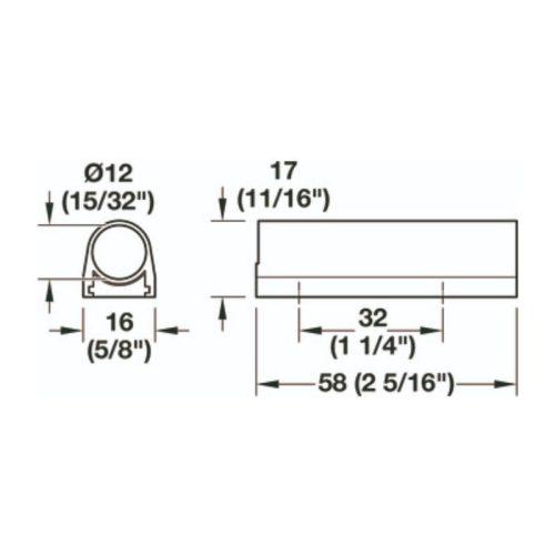 Thông số đế cảm biến nhựa Hafele 833.89.332