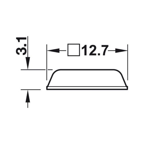 Thông số đệm cửa DB127 tự dính Hafele 356.27.416