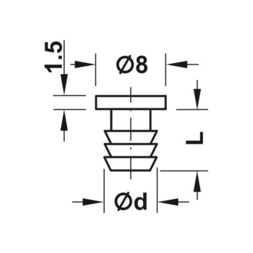 Thông số đệm cửa Hafele 356.20.421