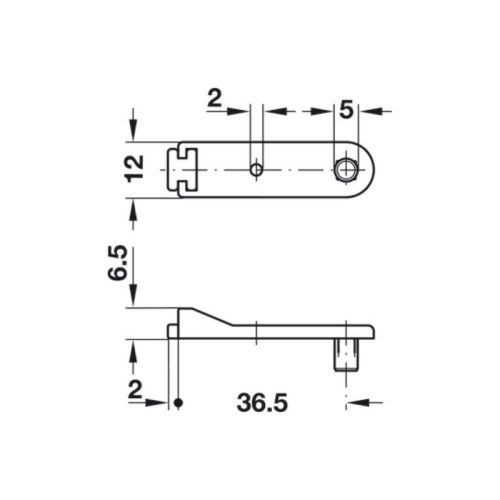 Thông số đệm cửa Hafele 356.29.746
