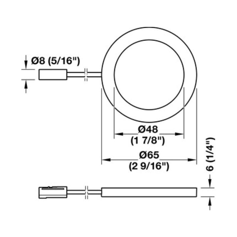 Thông số đèn downlight gắn nổi Hafele 833.77.251 Thông số đèn downlight gắn nổi Hafele 833.77.251