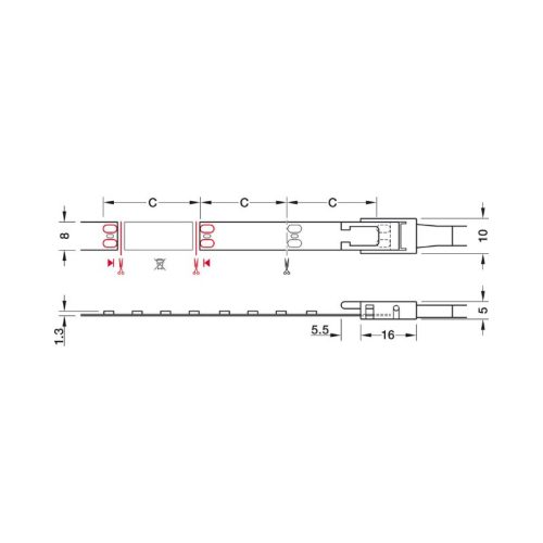 Thông số đèn LED dây Hafele 833.76.636