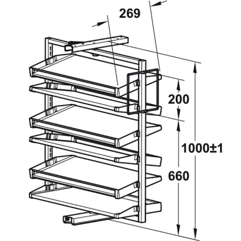 thông số Kệ để giày Hafele 806.22.400 thông số Kệ để giày Hafele 806.22.400