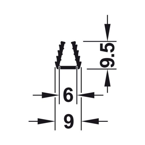 Thông số kẹp kính Hafele 415.13.625