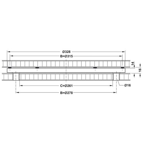 Thông số Mâm xoay bàn ăn Hafele 646.27.947