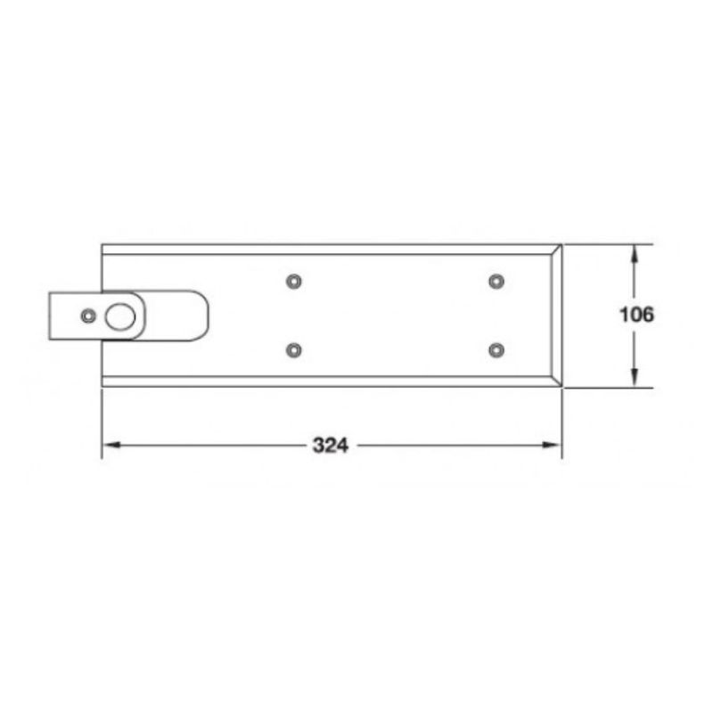 Thông số nắp che bản lề sàn Hafele 932.86.940 Thông số nắp che bản lề sàn Hafele 932.86.940