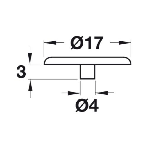 Thông số nắp đậy liên kết Hafele 262.24.153