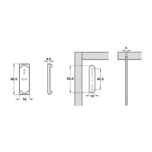 Phụ kiện nắp che cho bas tủ âm Hafele 290.36.765 3 Thông số phụ kiện nắp che cho bas tủ âm Hafele 290.36.765