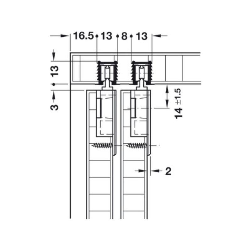 Thông số ray trượt F-Line11 12A Hafele 404.71.801 Thông số ray trượt F-Line11 12A Hafele 404.71.801