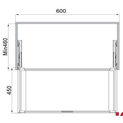 Thông số Rổ kéo bằng kính Hafele 807.95.871