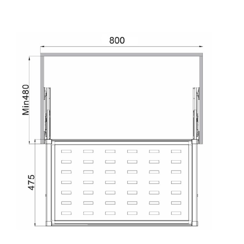 Thông số Rổ kéo kim loại Hafele 807.95.153 Thông số Rổ kéo kim loại Hafele 807.95.153