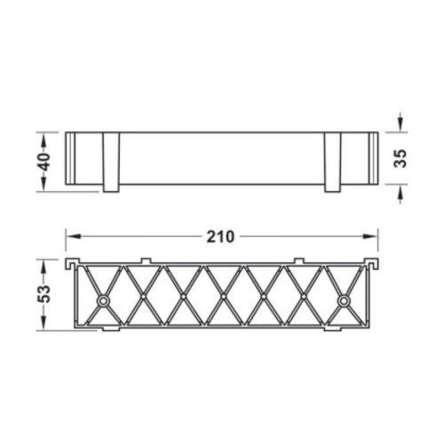 Thông số tấm đệm cho bộ giảm chấn Hafele 405.11.401