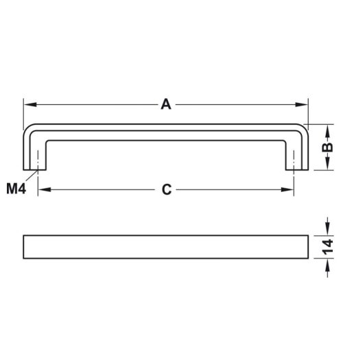 Thông số Tay nắm tủ Hafele 110.34.666