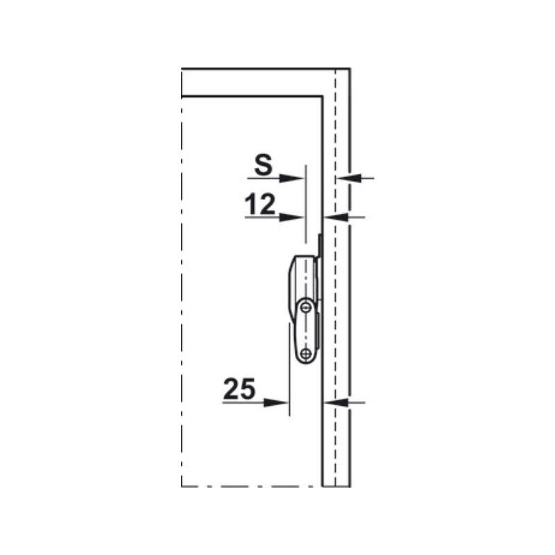 Thông số tay nâng cánh tủ Duo Forte Hafele 373.66.700 Thông số tay nâng cánh tủ Duo Forte Hafele 373.66.700
