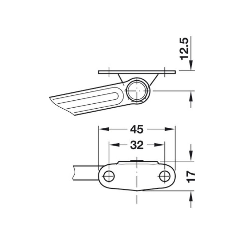 Thông số tay nâng Free flap H Hafele 372.39.600 Thông số tay nâng Free flap H Hafele 372.39.600