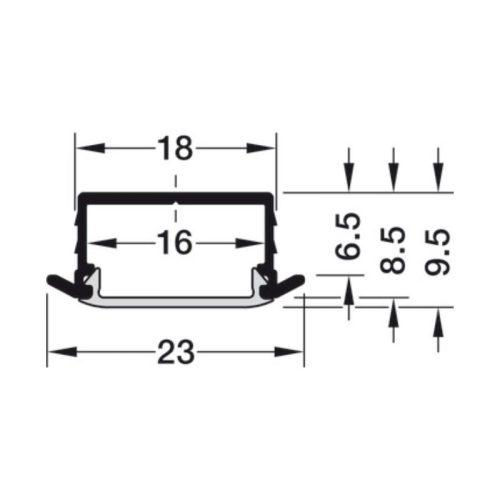 Thông số thanh dẫn đèn Led dây 1190 Hafele 833.72.983