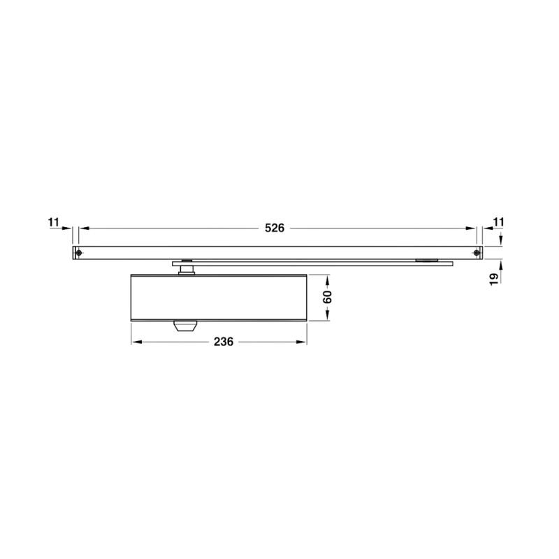 Thông số thiết bị đóng cửa tự động Hafele 931.84.129 Thông số thiết bị đóng cửa tự động Hafele 931.84.129