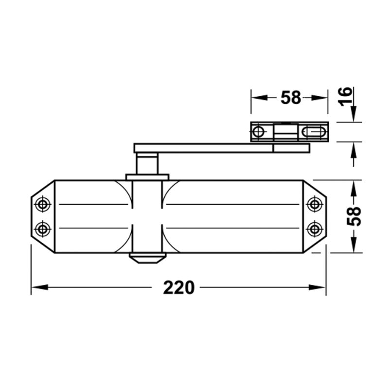Thông số thiết bị đóng cửa tự động Hafele 931.84.239 Thông số thiết bị đóng cửa tự động Hafele 931.84.239