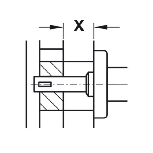 Thông số trục chuyển đổi 8mm Hafele 909.46.106