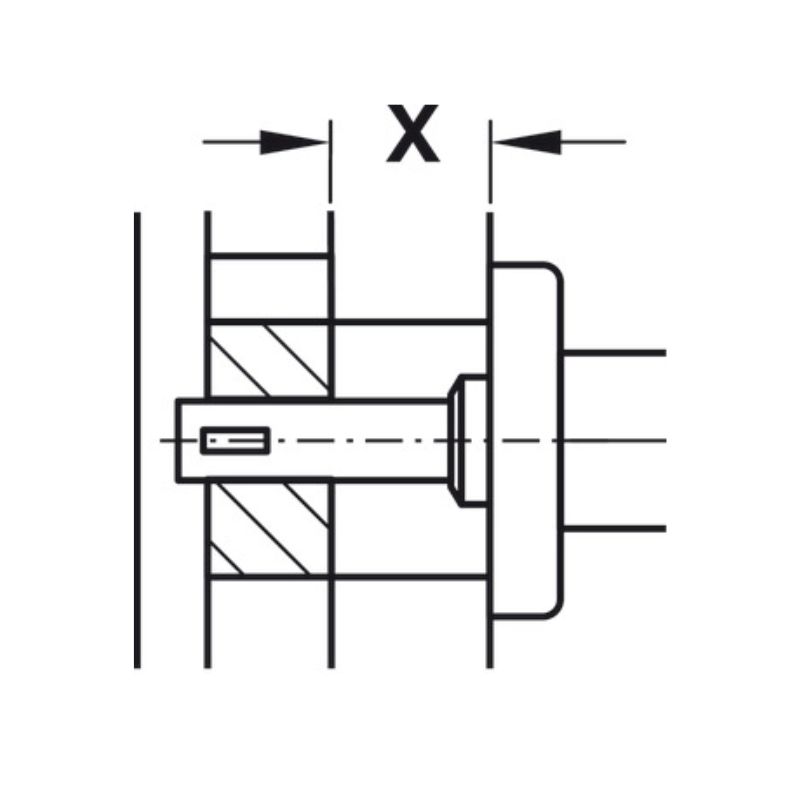 Thông số trục chuyển đổi 8mm Hafele 909.46.106 Thông số trục chuyển đổi 8mm Hafele 909.46.106
