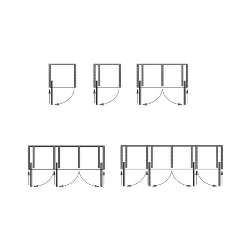 Ứng dụng bộ phụ kiện cửa trượt xoay Hafele 408.25.000
