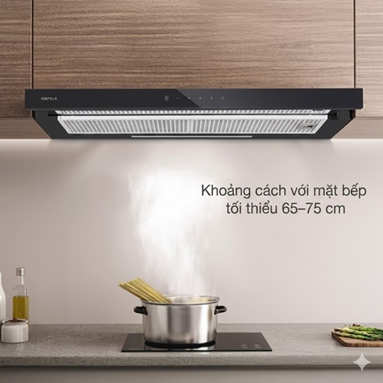 Hướng dẫn lắp đặt máy hút mùi Hafele chuẩn kỹ thuật 3 xac dinh vi tri lap may hut mui hafele