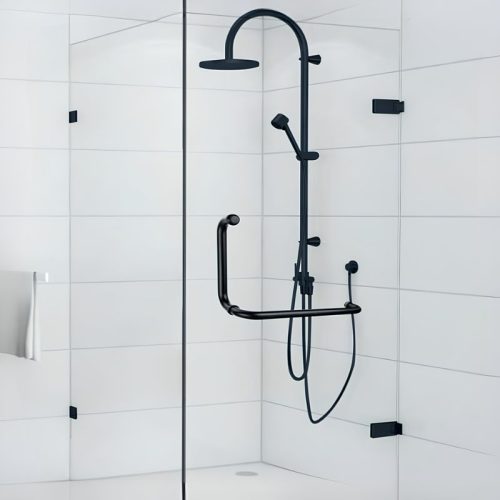 Tay nắm phòng tắm kính Hafele 903.04.153 đen CC275X425MM 3 anh 1 tay nam phong tam kinh hafele 903 04 153 den cc275x425mm