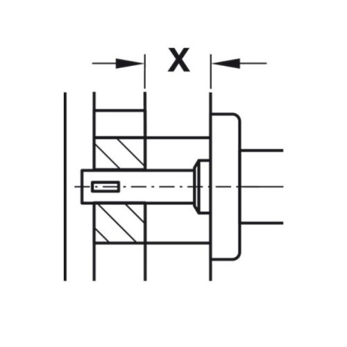 anh truc xoay 1 dau 8x62mm hafele 909 87 041