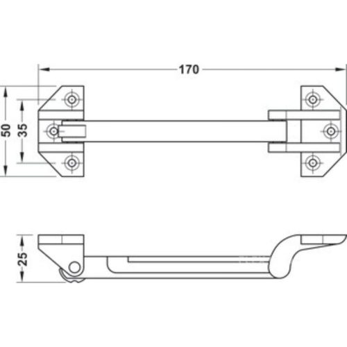 Chốt cửa Hafele 911.58.052 4 kich thuoc chot cua chong trom an toan hafele 911.58.052