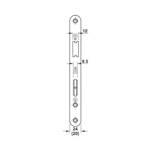 Thân khóa thoát hiểm Hafele 911.52.716 SDL E B 2326 BKS 4 kich thuoc mat than khoa thoat hiem hafele 911 52 716 sdl e b 2326 bks