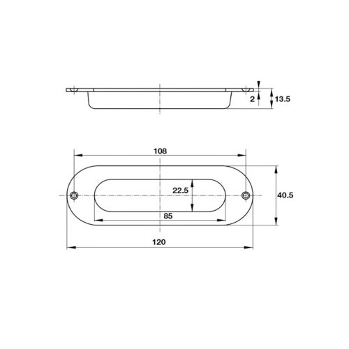 Tay nắm âm cửa Hafele 902.01.382 120x40mm inox 3 kich thuoc tay nam am cua hafele 902 01 382 120x40mm inox